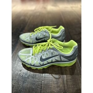 Nike Air Max 2014 Running Shoes Mens Size 14 Neon Green Silver Sneakers